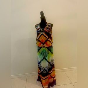 Gibson latimer multi colorful maxi dress